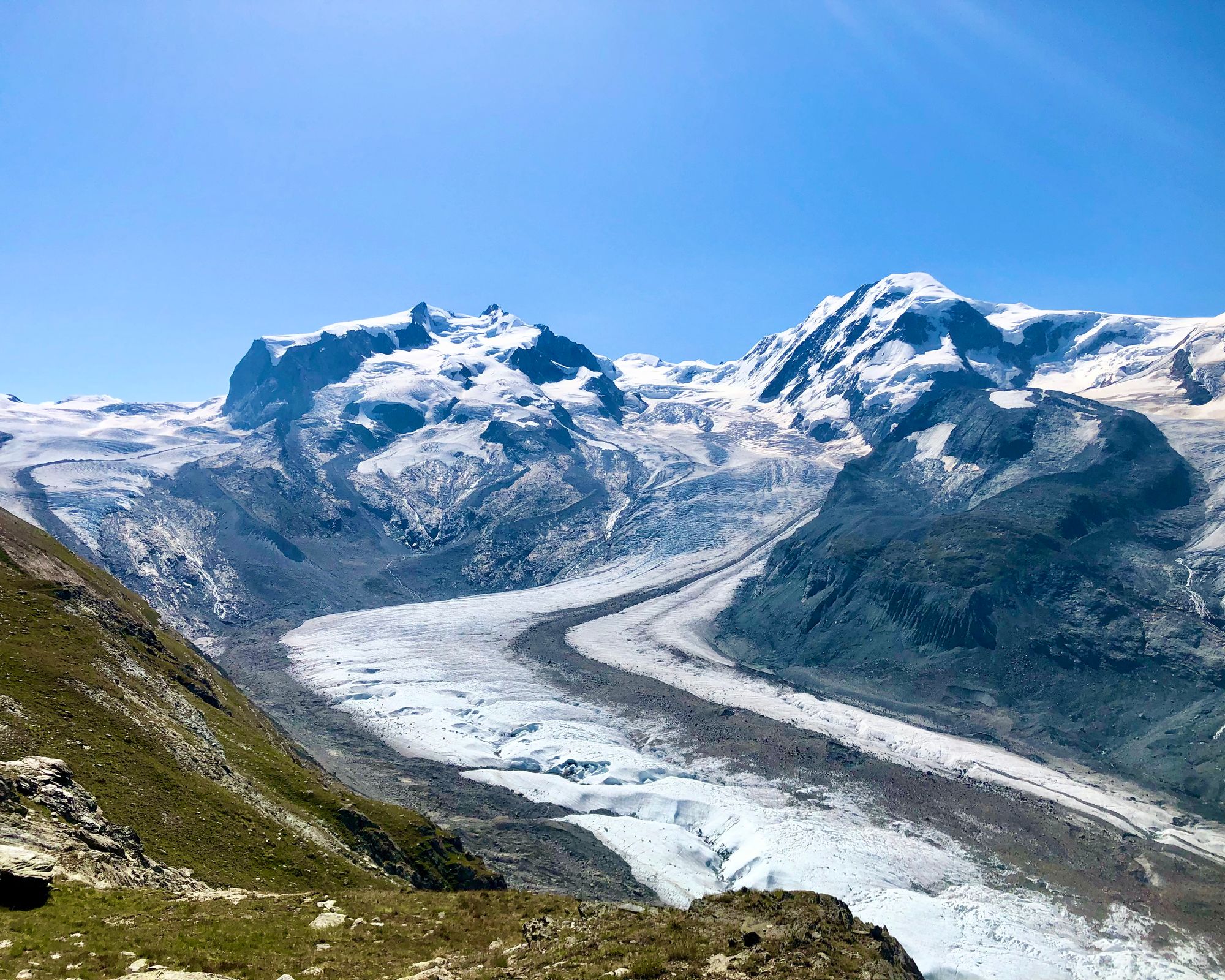 Switzerland's Gorner Glacier is one of the most extensively studied in the world.