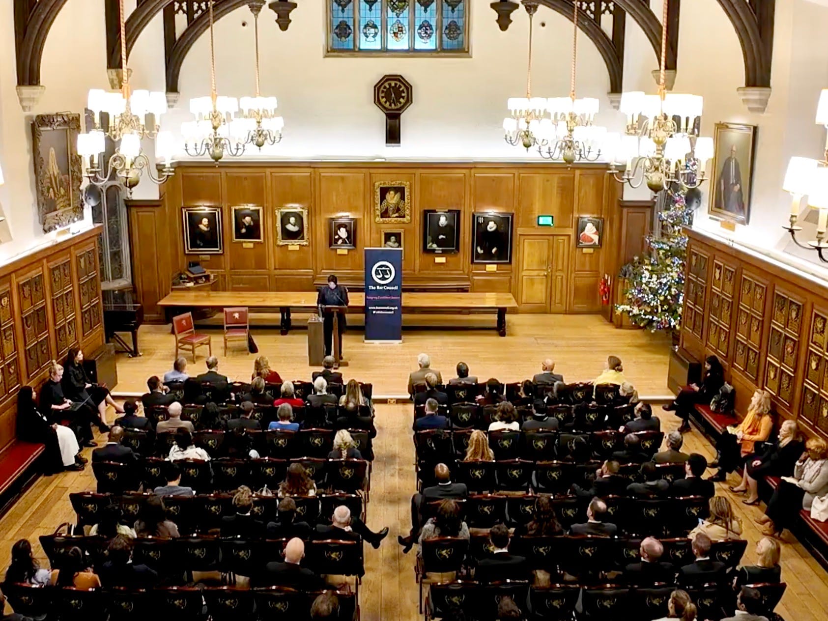 Former ICC prosecutor Fatou Bensouda speaks to The Bar Council in London.