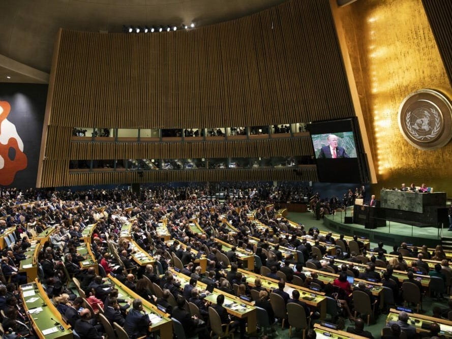 U.S. President Donald Trump addresses the U.N. General Assembly (AN/White House)