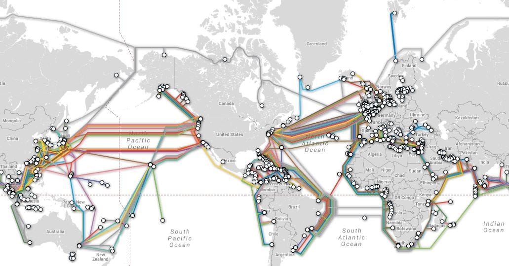 TeleGeography's Submarine Cable Map