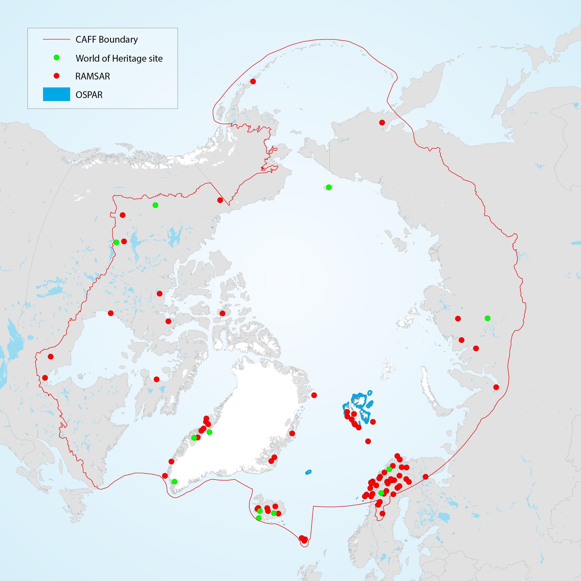 Protected conservation areas within the Arctic region 