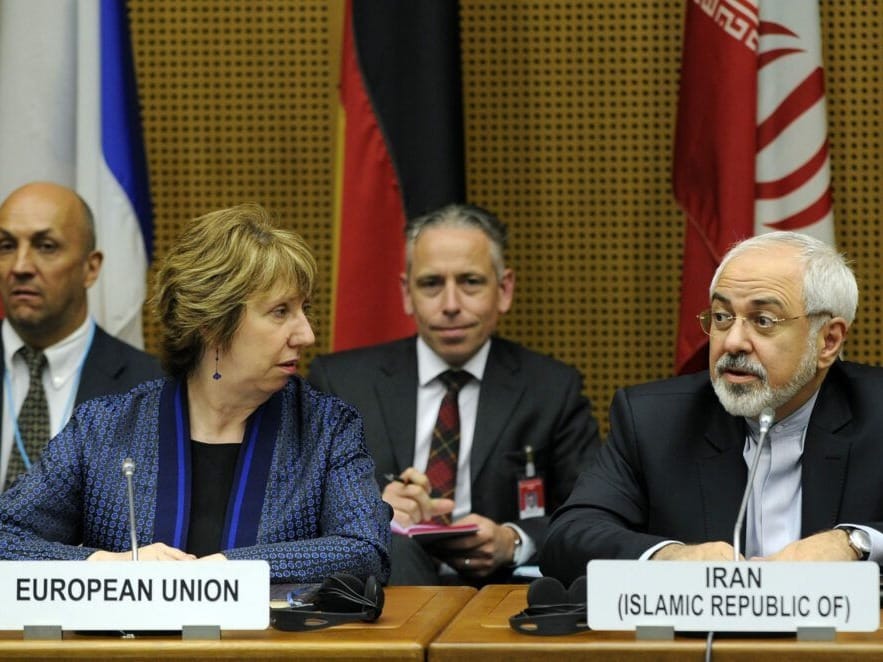 The E.U.'s Catherine Ashton and Iran's Javad Zarif negotiating the nuclear deal in 2014.