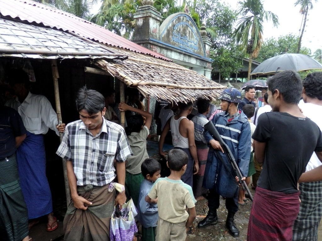 Rohingya people in Sittwe, capital of Myanmar's Rakhine state.
