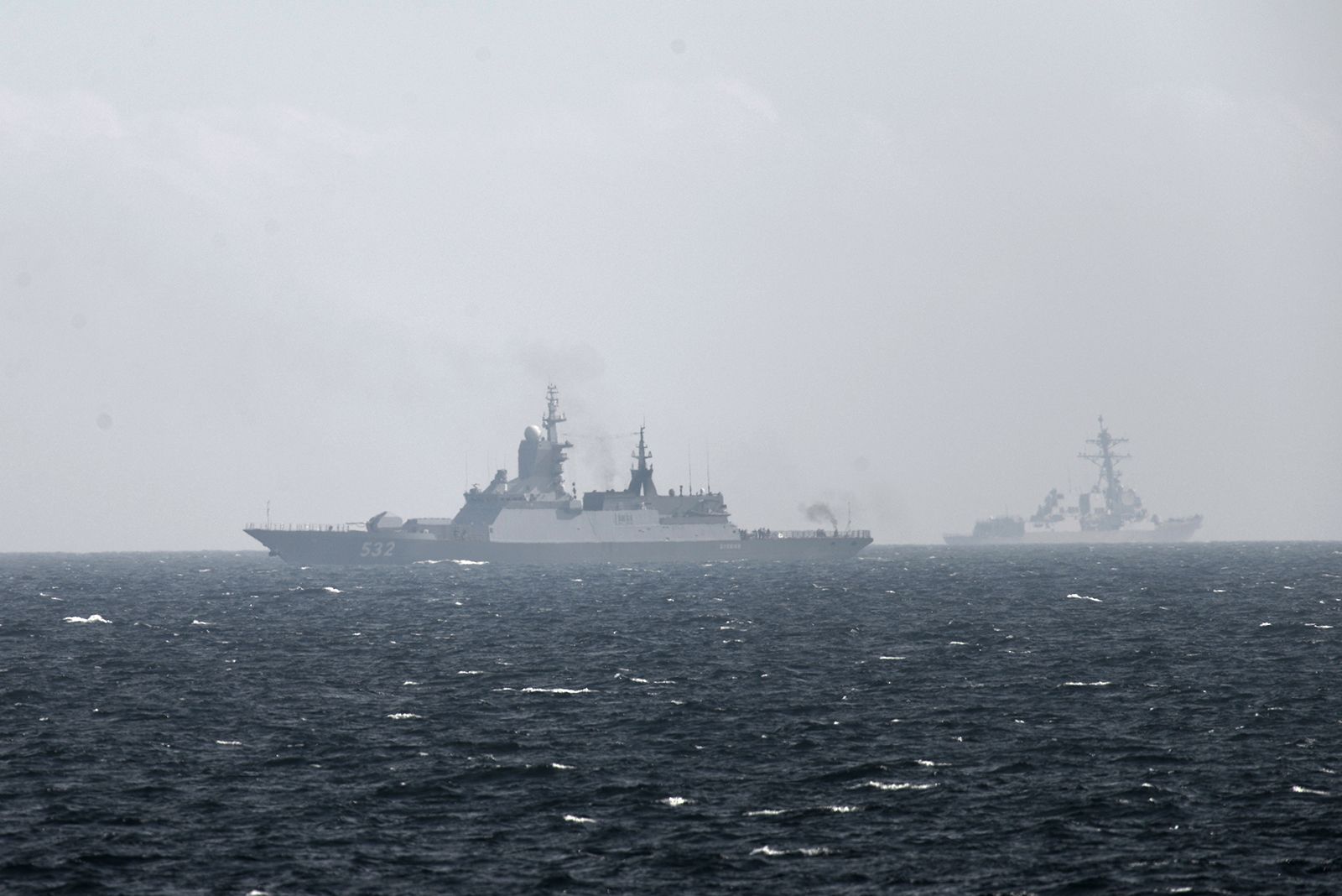 NATO ships taking part in the annual military exercise in the Baltic Sea.