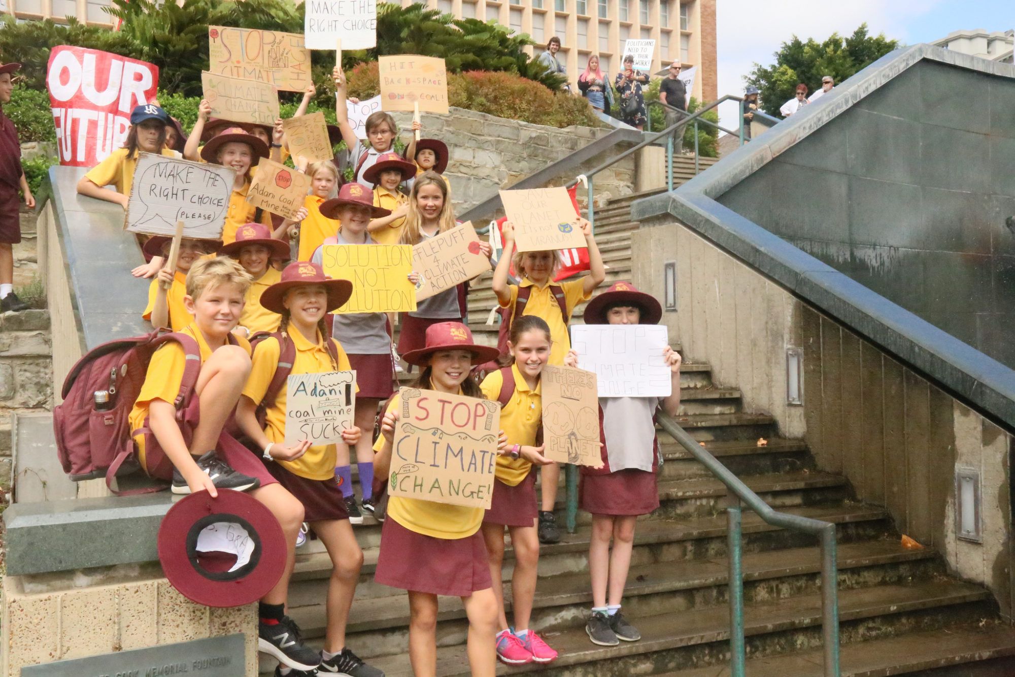 A climate protest in Newcastle, Australia