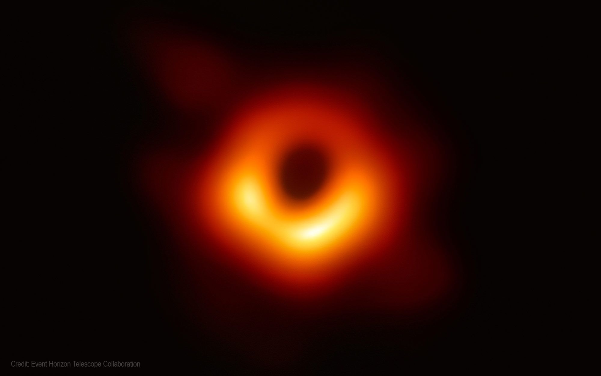 First photo of the gargantuan black hole at the heart of distant galaxy Messier 87