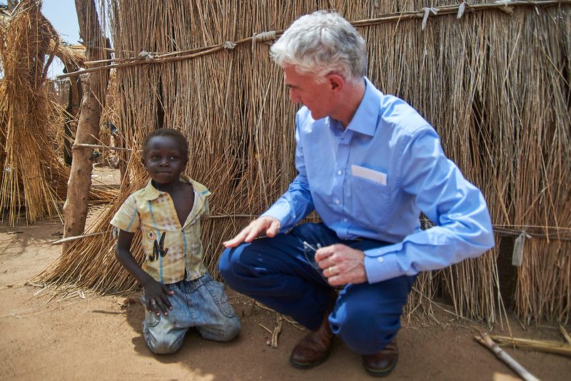 U.N. humanitarian chief Mark Lowcock in Sudan's South Kordofan region