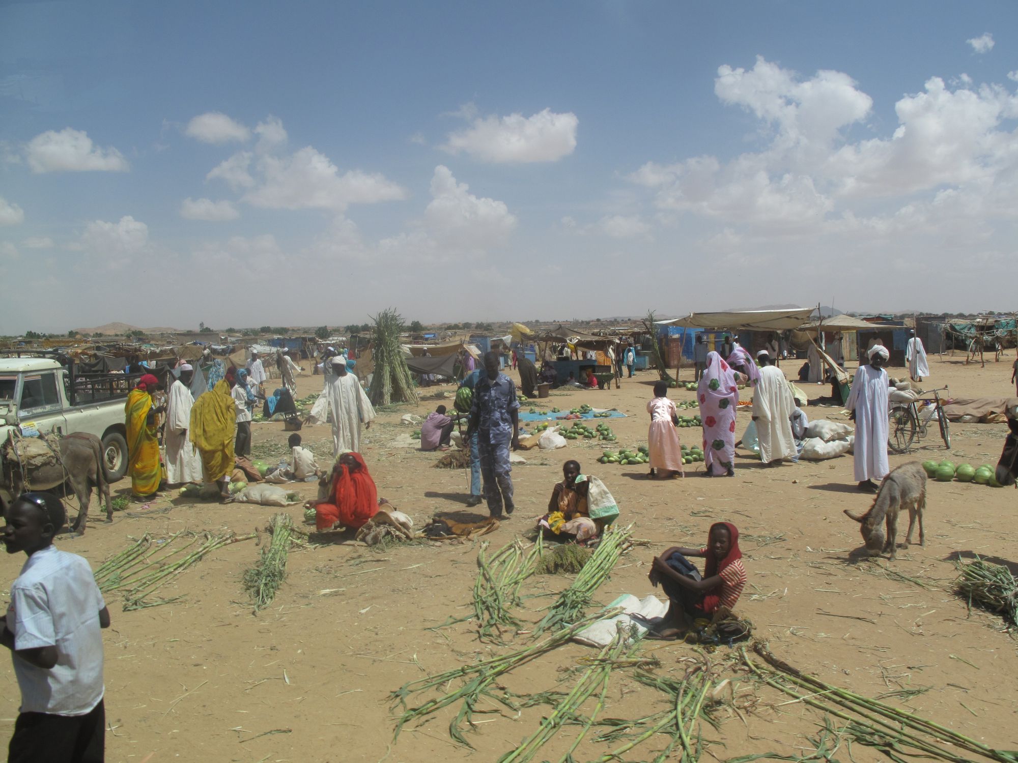 A Sudanese market in North Darfur