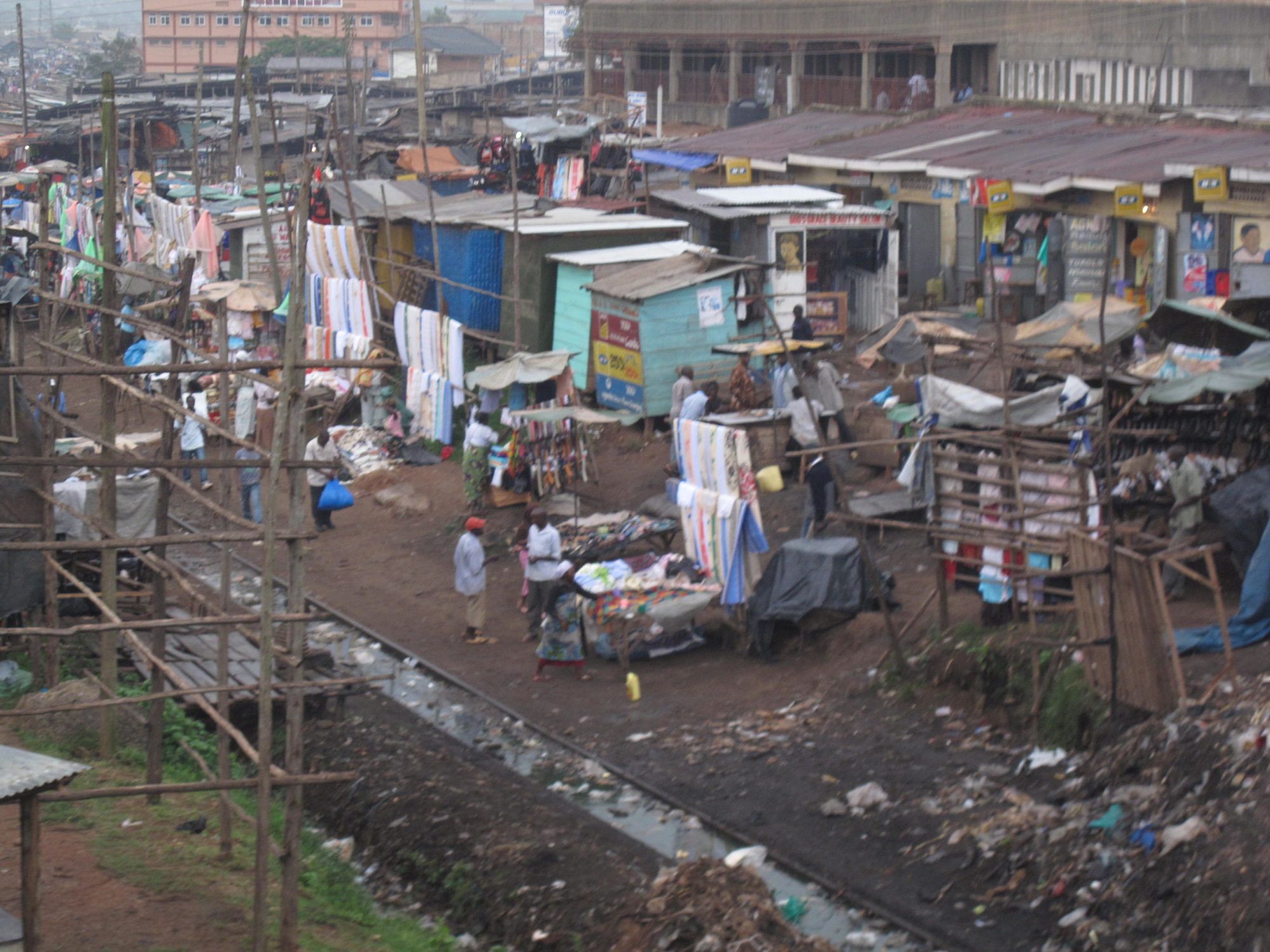 A ghetto in Uganda's capital Kampala